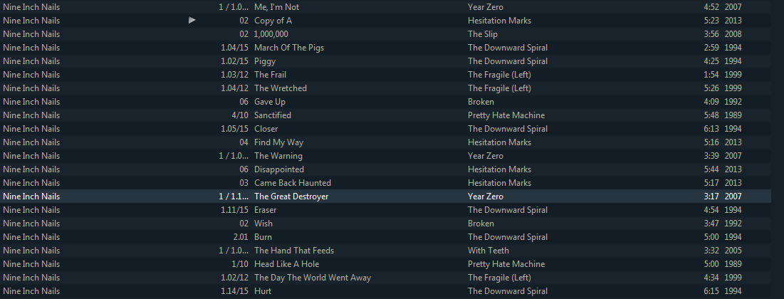 Nine Inch Nails Playlist 27-05-2014.png